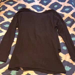 J. Crew Black Scoop Neck Long Sleeve Sweater